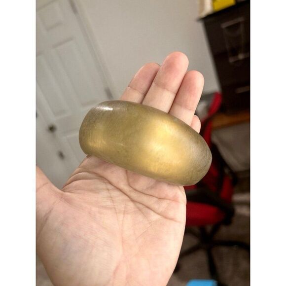 Chunky Alexis Bittar Golden Bangle - Picture 2 of 3